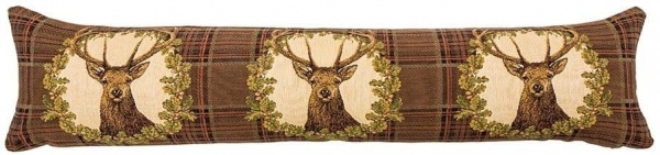 Stag Brown Tartan - Fine Tapestry Draught Excluder