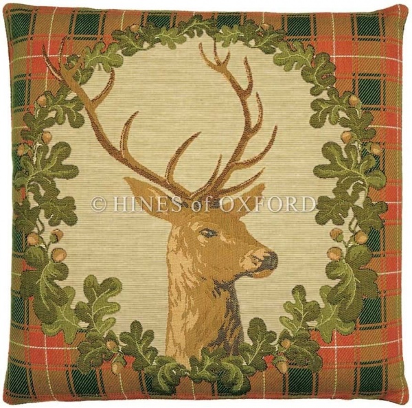 Stag's Head - Fine Tapestry Cushion