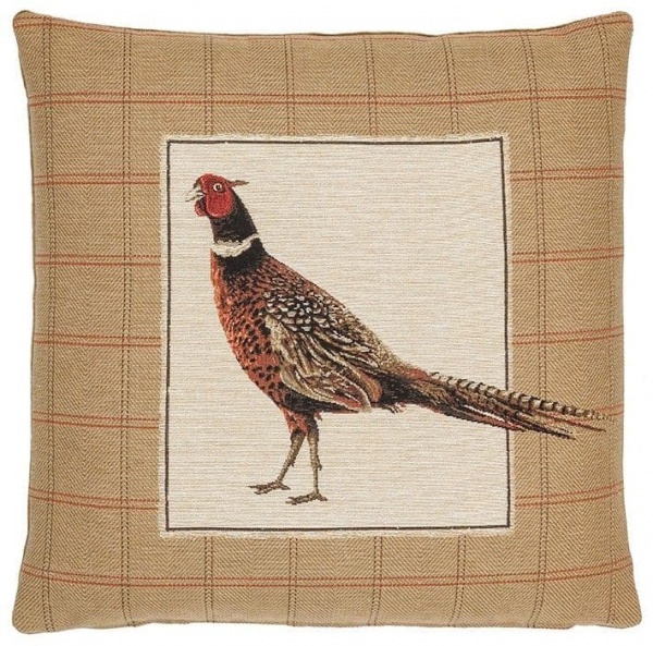 Strutting Pheasant Right - Fine Tapestry Cushion