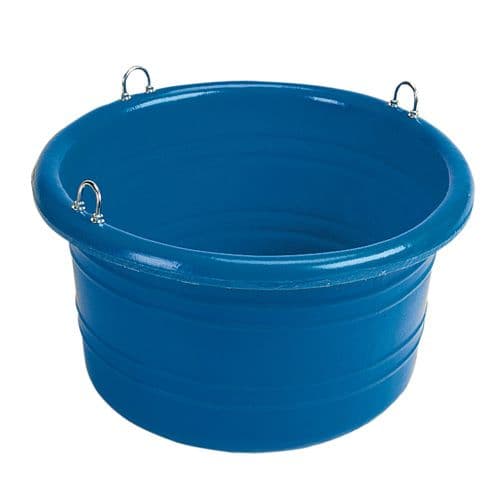Three (3x) Horse bucket. Large bucket. Blue bucket. Equine bucket
