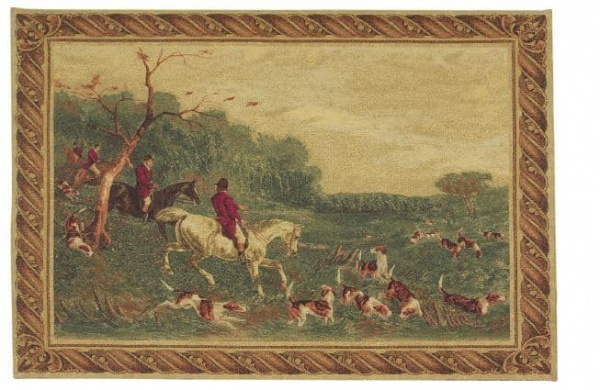 The English Hunt - Fine Woven Tapestry Wallhanging