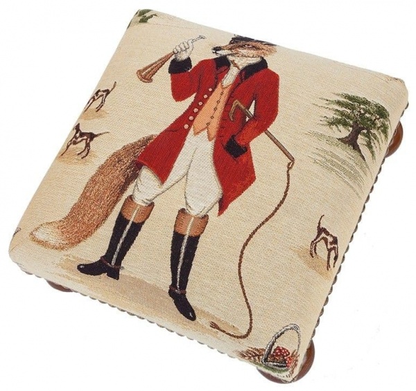 The Hon. Freddie Fox - Fine Woven Tapestry Footstool