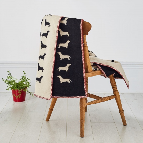 The Labrador Company Blanket - Black Dachshund