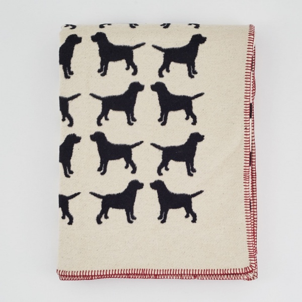 The Labrador Company Blanket - Black Labrador