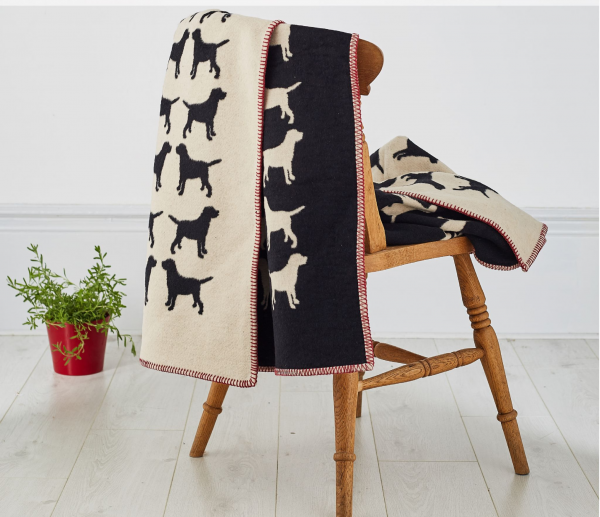 The Labrador Company Blanket - Black Labrador