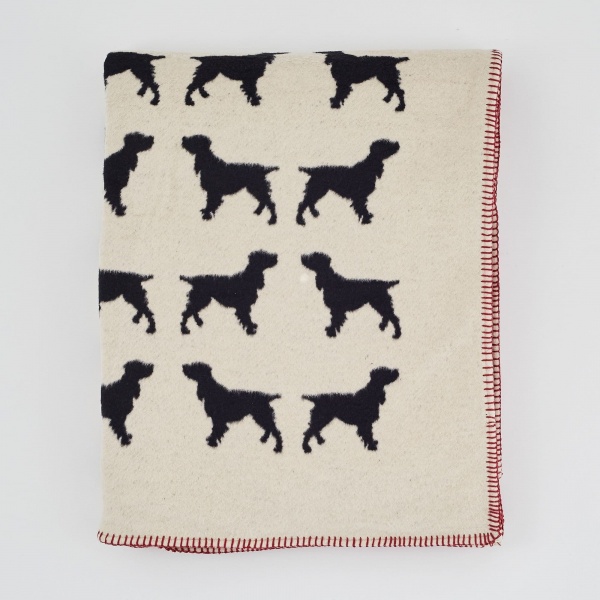 The Labrador Company Blanket - Black Spaniel