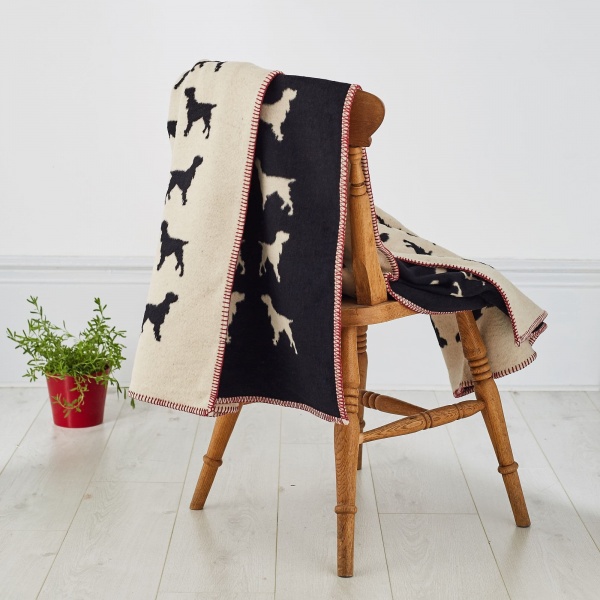 The Labrador Company Blanket - Black Spaniel