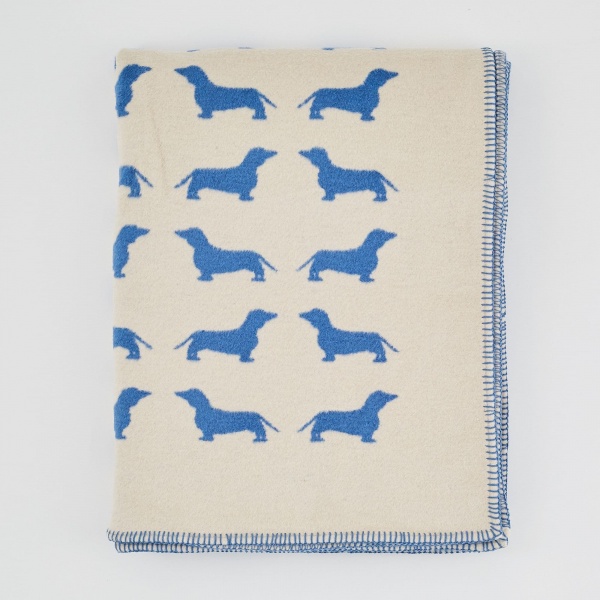 The Labrador Company Blanket - Blue Dachshund