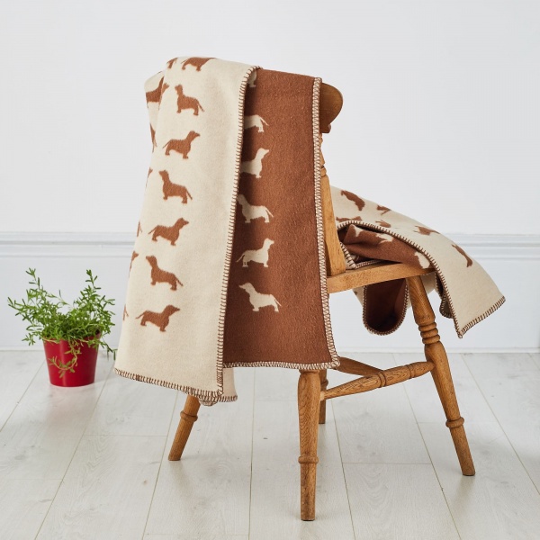 The Labrador Company Blanket - Brown Dachshund