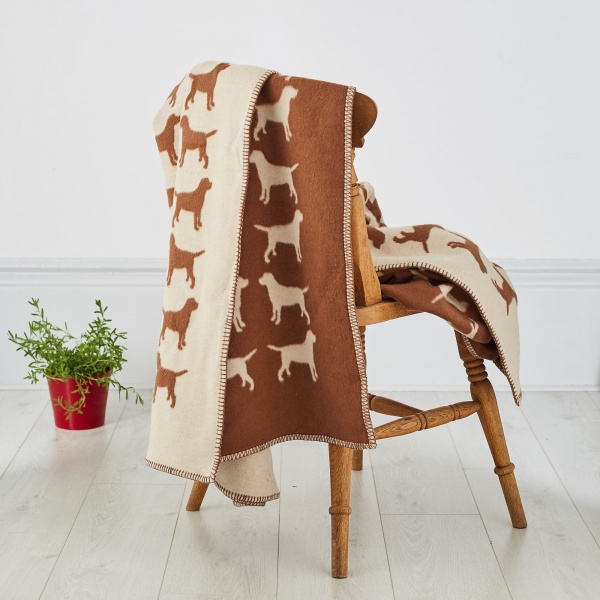 The Labrador Company Blanket - Brown Labrador