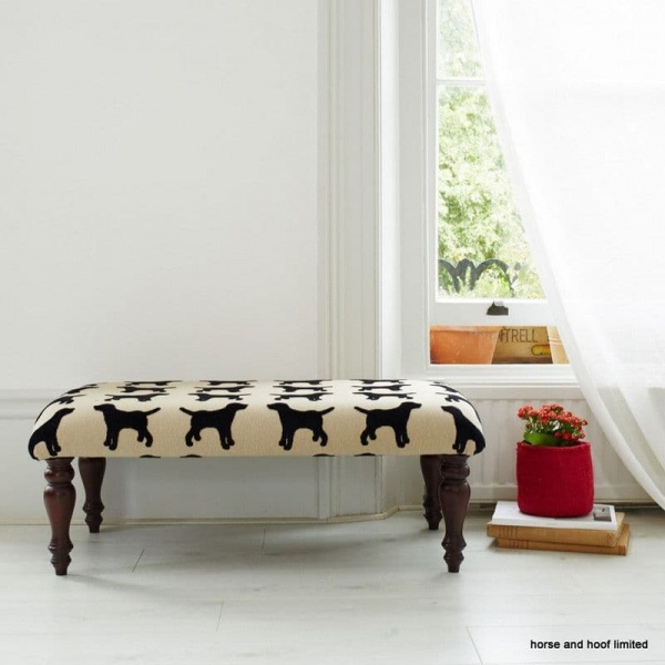 The Labrador Company Eaton Oblong Footstool - Labrador