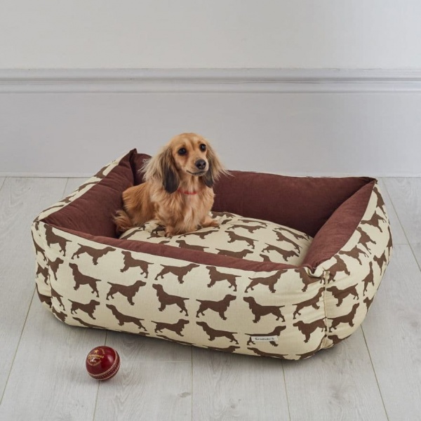 The Labrador Company Small Dog Bed - Brown Spaniel