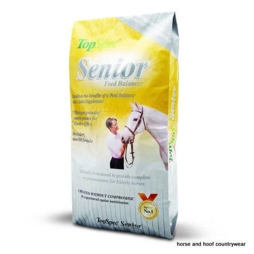 Topspec Senior Feed Balancer horse and hoof