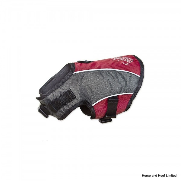 Touchdog Outdoor Vest Dog Harness with Lead - Red