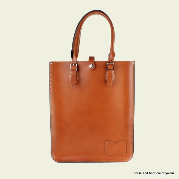 Traditional Hand Crafted British Vintage Leather Tote Bag - London Tan