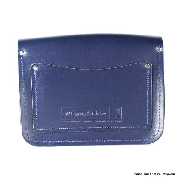 Traditional Handmade British Vintage Leather Medium Pixi Bag - Loch Blue