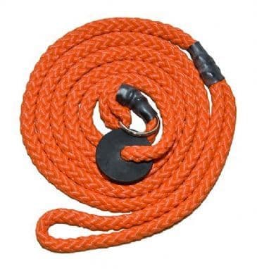 Turner Richards Sportsman Slip Lead With Rubber Sleeves & 'Stop' - Orange