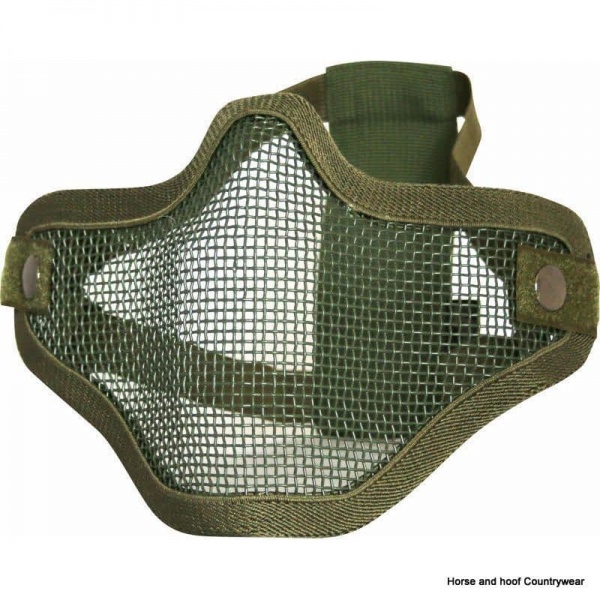 Viper Cross Steel Face Mask - Green