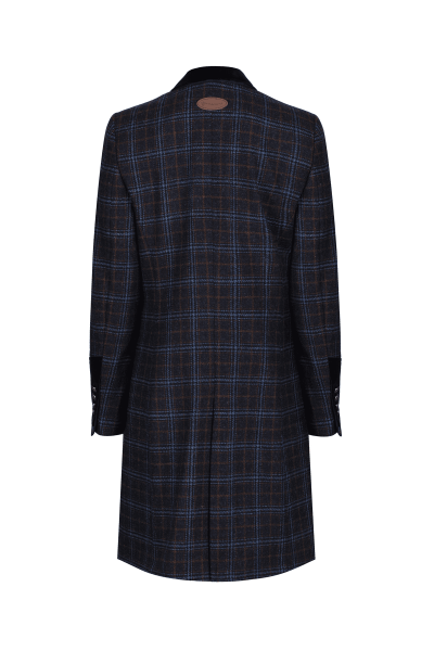 Welligogs Demelza Coat -Blue/Tan Check